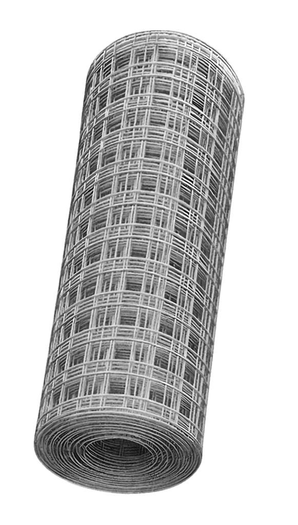 Imagen de una torre de estructura metálica enrollada, en color gris, con forma cilíndrica y diseño d.